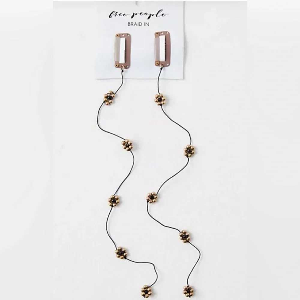 NWT Free People Pretty Little Flower Braids Set of 2